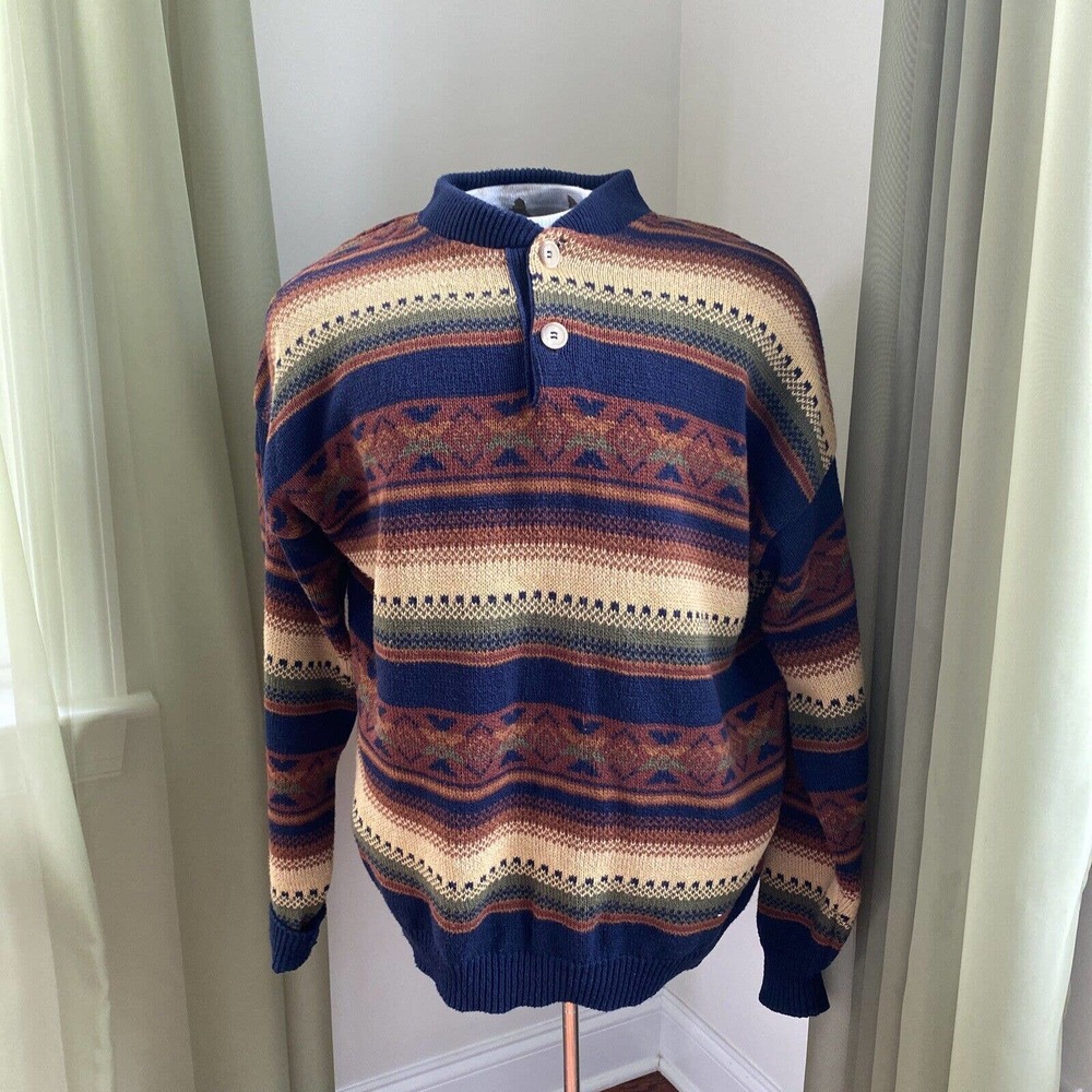 vintage XL Brody’s grandpa Cosby Era sweater made in USA